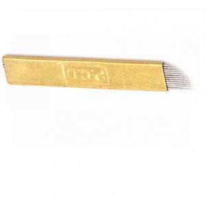 Игли за микро блейдинг златни остриета 12F
